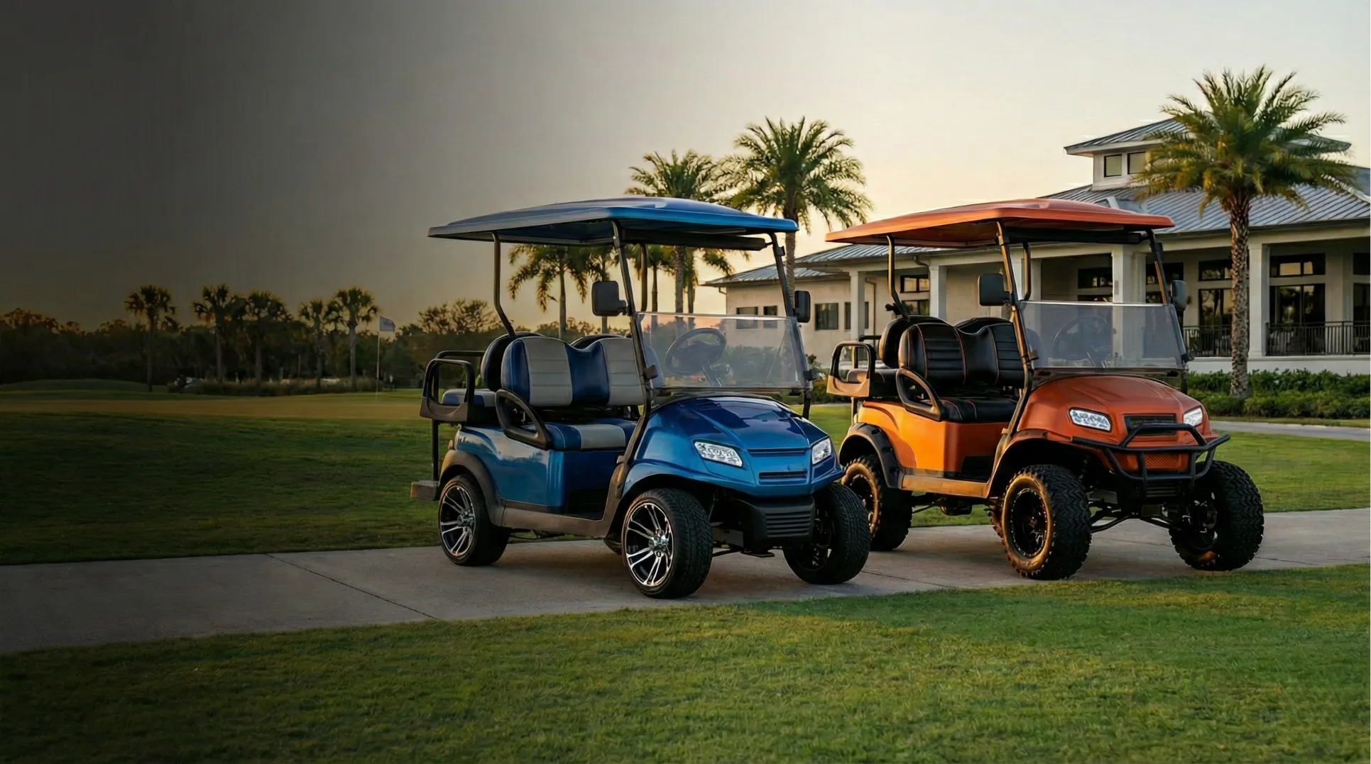 Golfcart body kits, lift kits, and roof accessories.